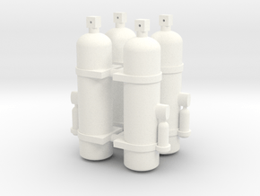 Fire extinguisher 1/16 x4 in White Processed Versatile Plastic