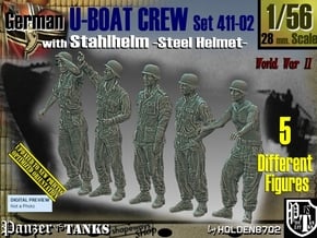 1/56 German U-Boot Crew Set411-02 in Tan Fine Detail Plastic