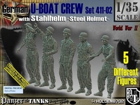 1/35 German U-Boot Crew Set411-02 in Tan Fine Detail Plastic