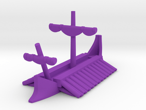 1/1200 Phoenician Trireme Game Pieces in Purple Processed Versatile Plastic: Extra Small