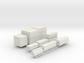 Construction Yard Lumber Materials Sprue  in White Natural Versatile Plastic
