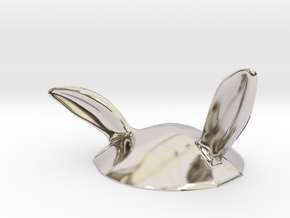 Eggcessories! Bunny Ears in Rhodium Plated Brass