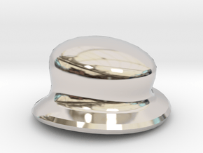 Eggcessories! Small Hat in Rhodium Plated Brass