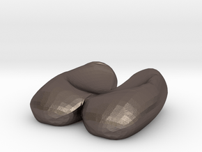 Eggcessories! Egg Shoes in Polished Bronzed Silver Steel