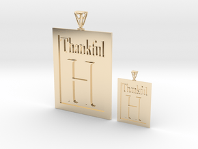 Thankful H Couple's Pendants in 14K Yellow Gold