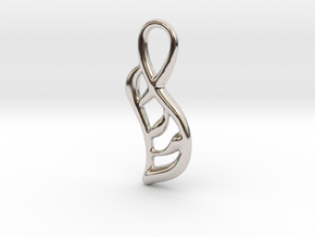 Geometry of leaf in Rhodium Plated Brass