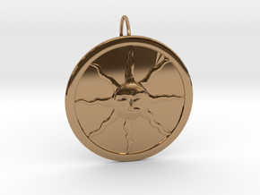 Sunlight Pendant for Large Chains in Polished Brass (Interlocking Parts)