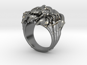 Elegant Broodmother Ring Dota2 in Polished Silver
