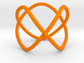Trefoil as a 3-fold cover of the unknot in Orange Processed Versatile Plastic