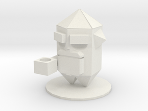 Crystal (nuclear throne)  in White Natural Versatile Plastic: Small