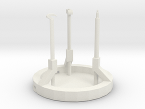 Glorious Workers Monument  in White Natural Versatile Plastic