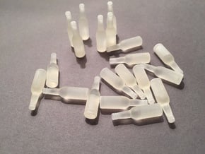 Beer Bottles (20 pieces), 1:12 in Smooth Fine Detail Plastic
