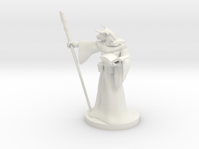 Minotaur Wizard in White Natural Versatile Plastic