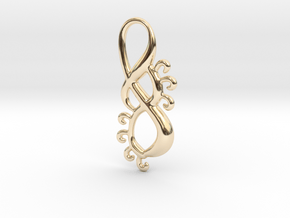 Sunny twist in 14k Gold Plated Brass