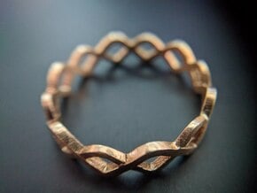DNA Ring in Natural Brass: 10.25 / 62.125