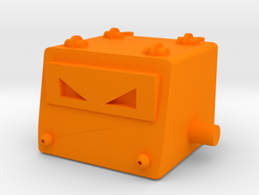 Omegatron Head in Orange Processed Versatile Plastic