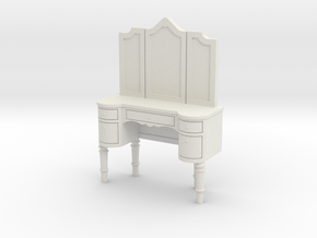 1:48 French Louis Style Vanity  in White Natural Versatile Plastic