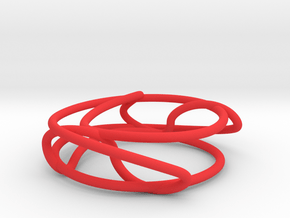 Connected Sum of Trefoils in Red Processed Versatile Plastic