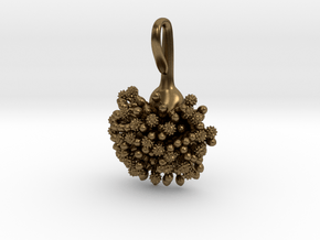 Aspergillus Fungus Pendant in Natural Bronze