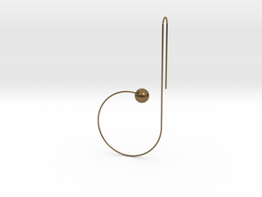 b earring in Natural Bronze