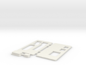 MiSTer XS Case v5.x XS Front/Back/Plugs(3/4) in White Premium Versatile Plastic