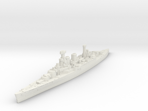 Admiral Class Battlecruiser (HMS Hood) in White Premium Versatile Plastic