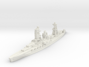 Ise battleship 1/2400 in White Natural Versatile Plastic