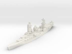 Ise Hybrid Battleship Carrier 1/1800 in White Natural Versatile Plastic