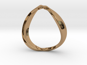 Infinity Ring in Polished Brass: 4 / 46.5