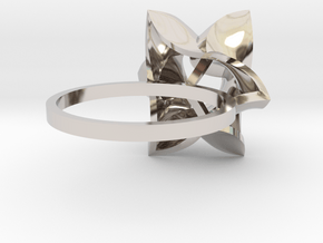 small blossom ring in Platinum: 4 / 46.5