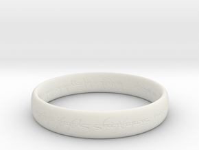 Elvish Ring in White Natural Versatile Plastic