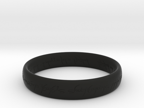 Elvish Ring in Black Premium Versatile Plastic