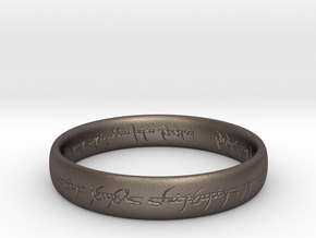 Elvish Ring in Polished Bronzed Silver Steel