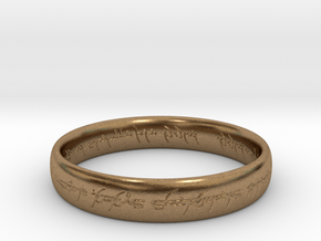 Elvish Ring in Natural Brass