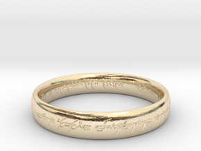 Elvish Ring in 14k Gold Plated Brass