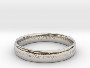 Elvish Ring in Rhodium Plated Brass