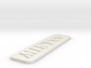 MiSTer Case Logo with Hard Edge in White Natural Versatile Plastic