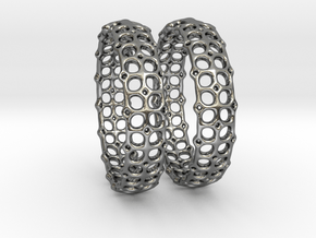 Openwork Hoops - Earrings in Polished Silver