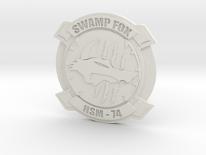 Swamp Fox Coin in White Natural Versatile Plastic
