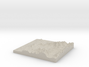 Model of Cabo Balea in Natural Sandstone