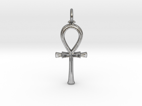 Ancient Egyptian Ankh pendant in Natural Silver