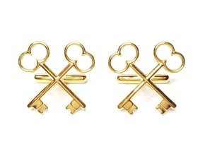 The Society of the Crossed Keys Cufflinks in 18K Gold Plated