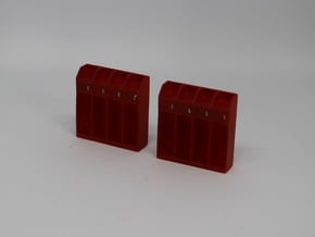 HO Fire Station Lockers in Smooth Fine Detail Plastic