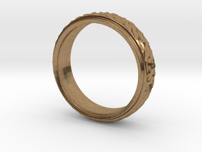 Ripple Ring in Natural Brass: 5.75 / 50.875