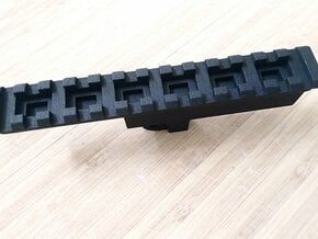 AUG High Cycle Bottom Picatinny Rail (13-Slots) in Black Natural Versatile Plastic