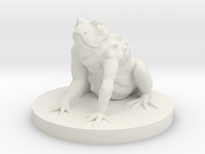 Giant Frog Monster in White Natural Versatile Plastic