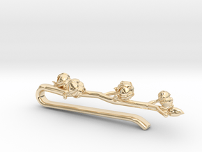 Cotton Tie Bar in 14k Gold Plated Brass