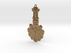 Assyrian Pendent in Natural Brass