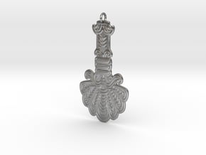 Assyrian Pendent in Natural Silver