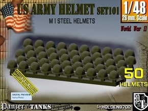 1/48 US M1 Helmet set101 in Smooth Fine Detail Plastic